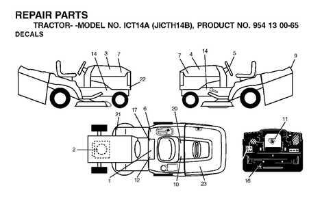 Part Location Diagram of 532181150 Jonsered No Description Available