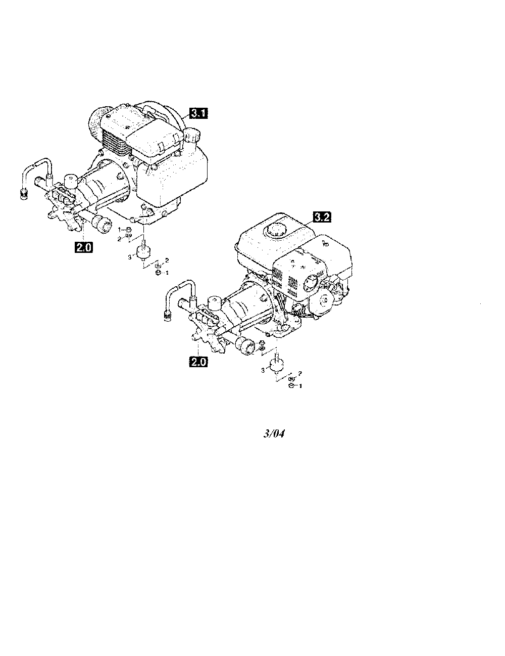 1.1 Piece Parts Diagram and Parts List for K2300G  Karcher Pressure Washer
