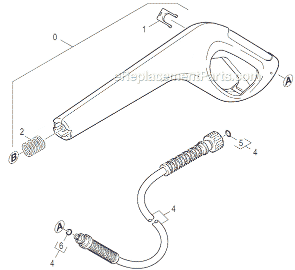 Page F Diagram and Parts List for KING-CRAFT200 1223-9600 Karcher Pressure Washer