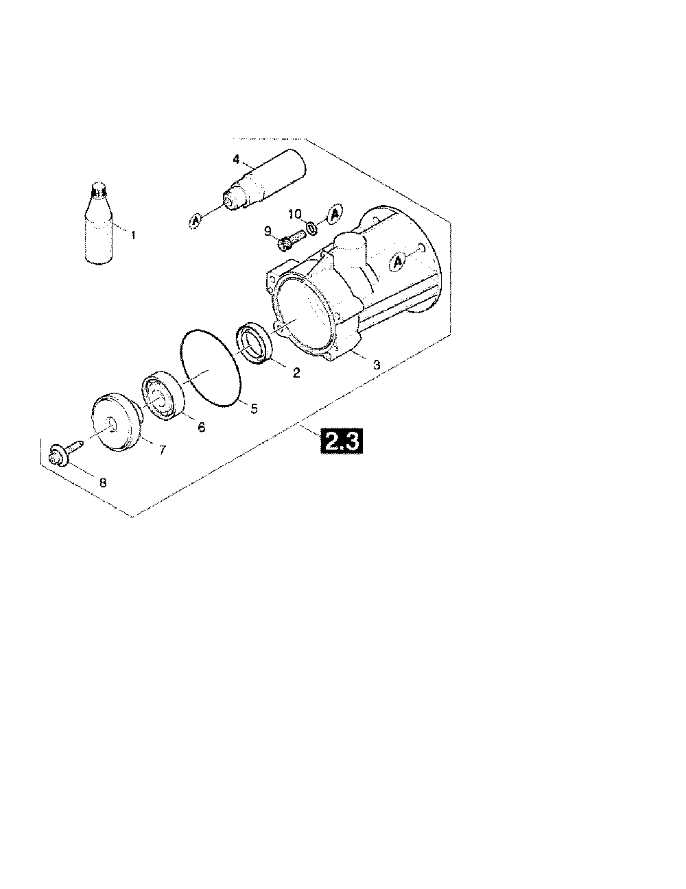 3.4 Gear Diagram and Parts List for K2300G  Karcher Pressure Washer