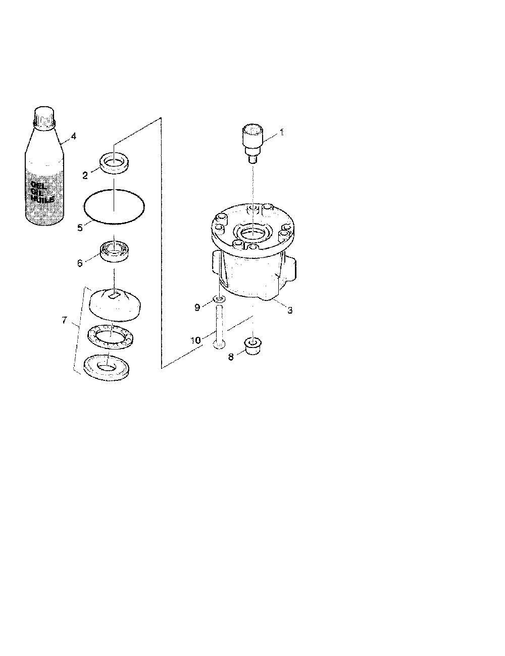 3.4 Gear/Housing/Coupler Diagram and Parts List for K1800G  Karcher Pressure Washer