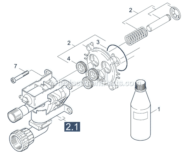 Page C Diagram and Parts List for KING-CRAFT200 1223-9600 Karcher Pressure Washer
