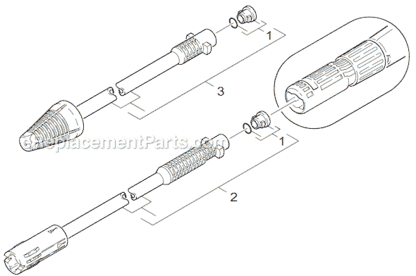 Page G Diagram and Parts List for KING-CRAFT200 1223-9600 Karcher Pressure Washer
