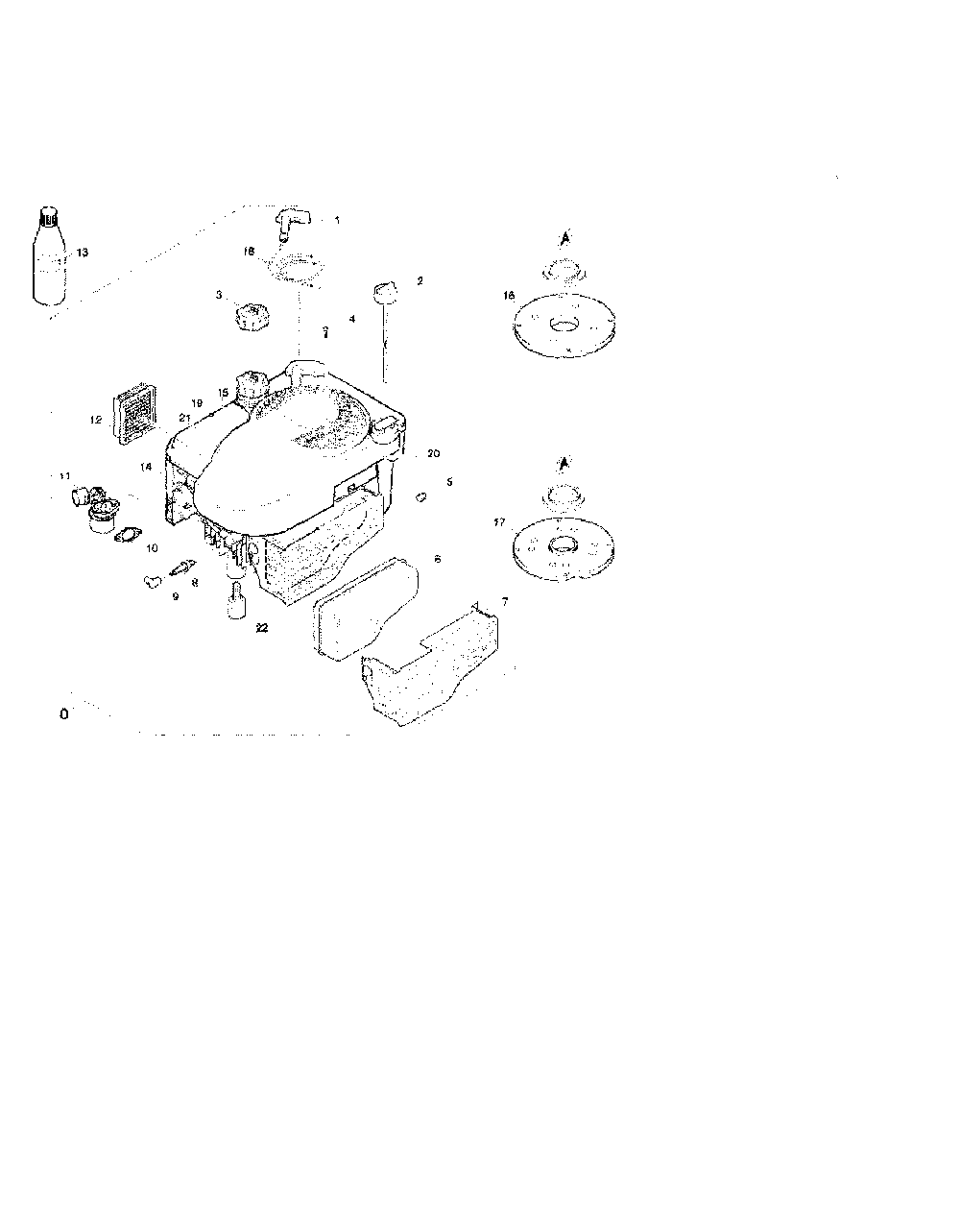 3.3 Motor Diagram and Parts List for K1800G  Karcher Pressure Washer