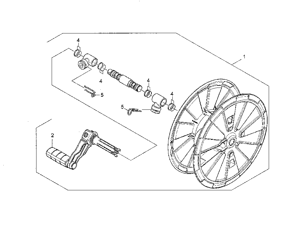 Hose Reel Diagram and Parts List for K5690  Karcher Pressure Washer