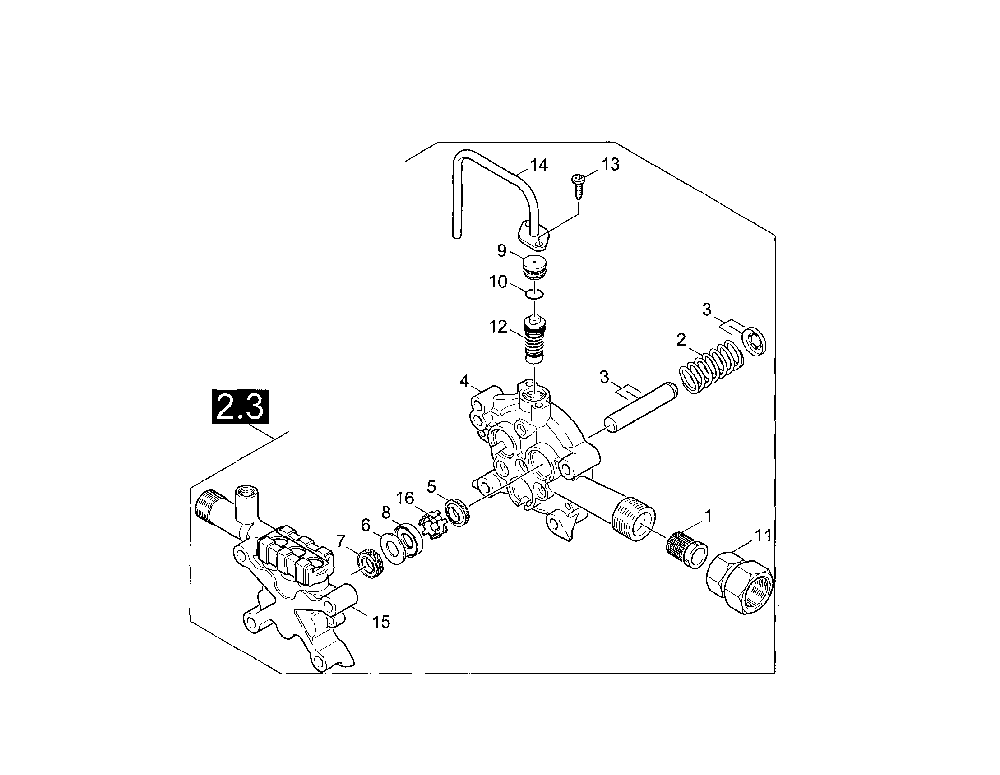 Piston Diagram and Parts List for K2400HH  Karcher Pressure Washer