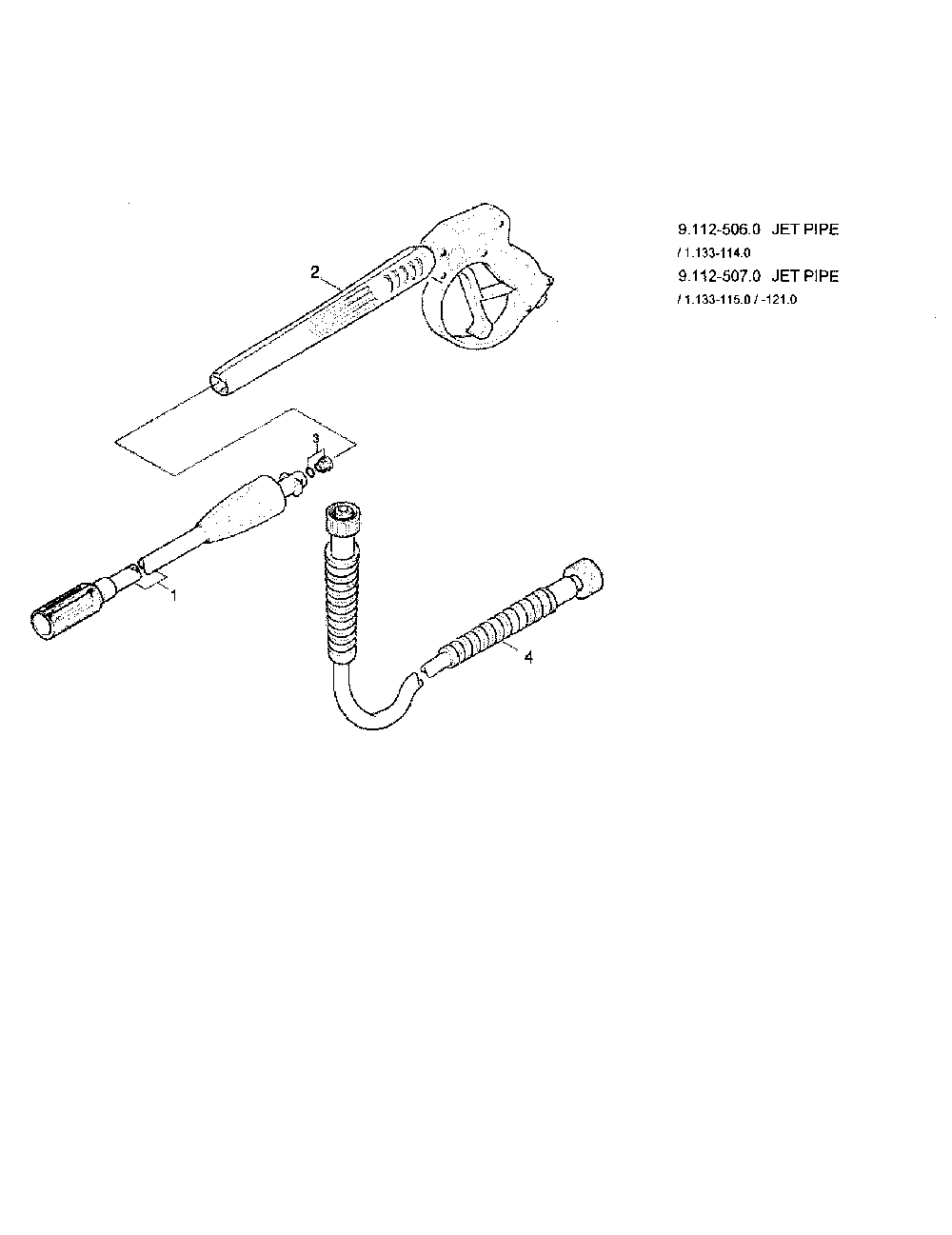A.2 Trigger Gun-Version 2 Diagram and Parts List for K1800G  Karcher Pressure Washer