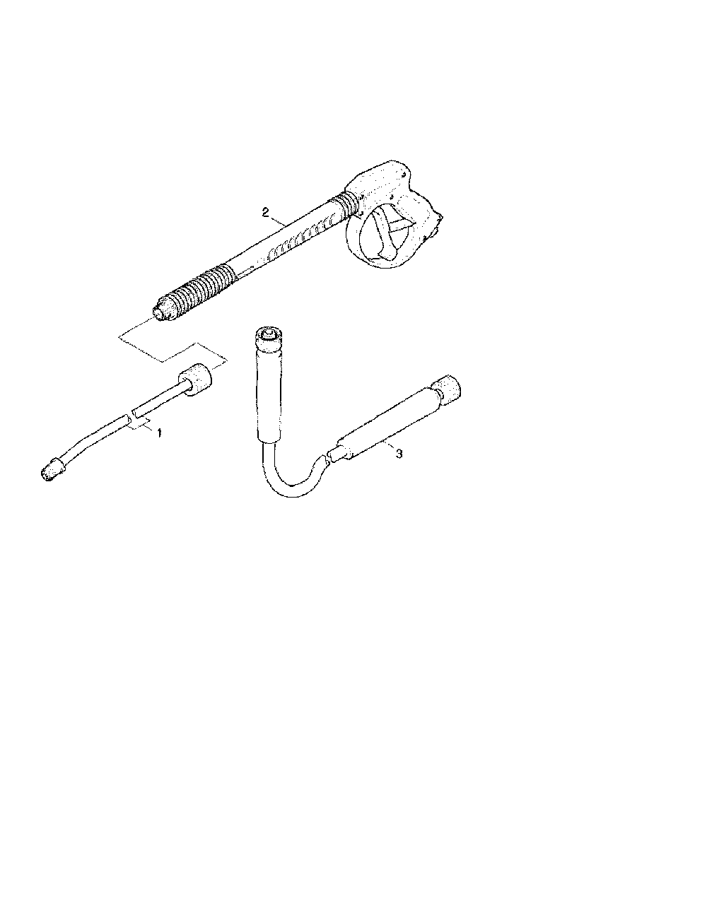 4.1 Trigger Gun/Jet Pipe/Hose Diagram and Parts List for HD2500G  Karcher Pressure Washer