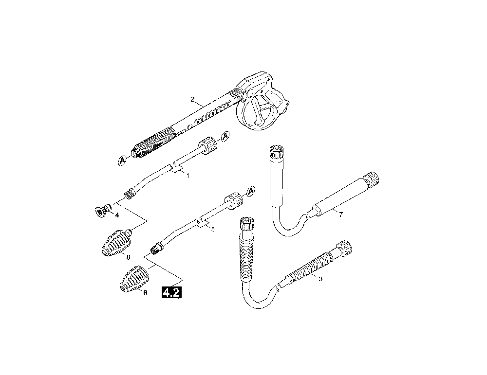 Accessories Diagram and Parts List for K2400HH  Karcher Pressure Washer
