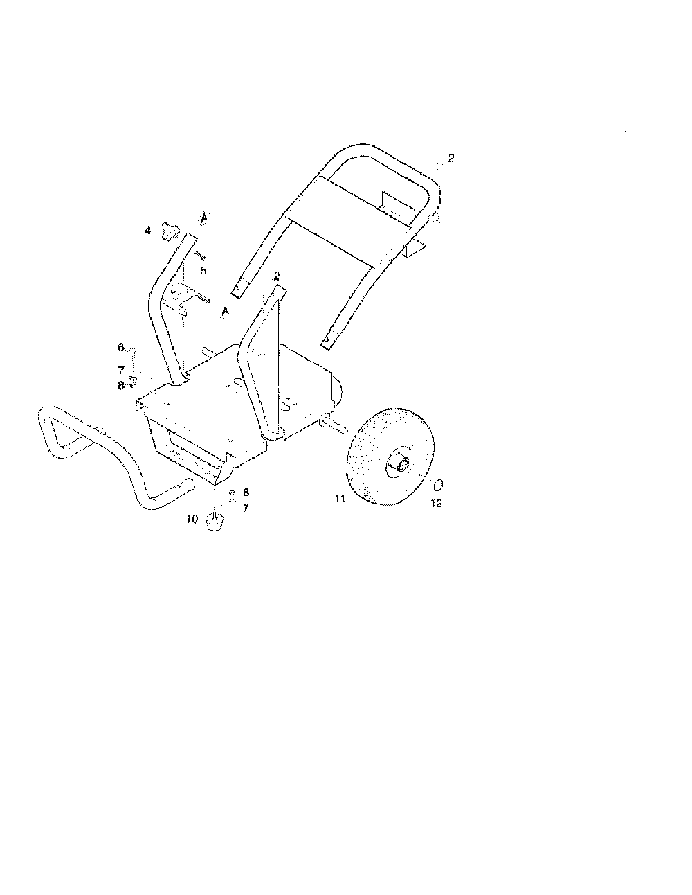 1.2 Base Frame Diagram and Parts List for K2300G  Karcher Pressure Washer
