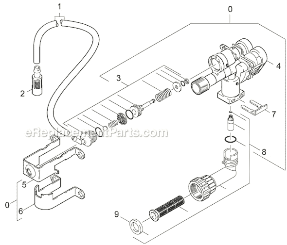 Page B Diagram and Parts List for KING-CRAFT200 1223-9600 Karcher Pressure Washer