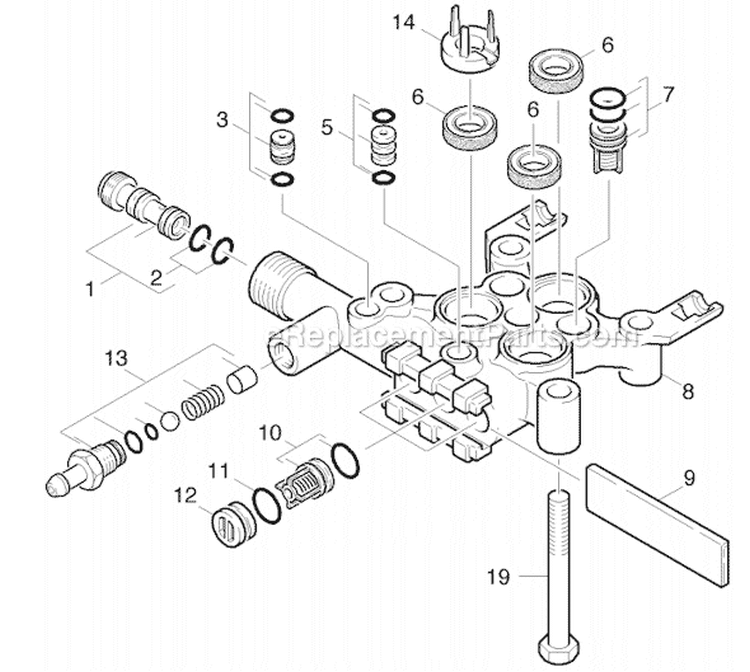 Page B Diagram and Parts List for G2500LH G 2500 LH 11944030 Karcher Pressure Washer