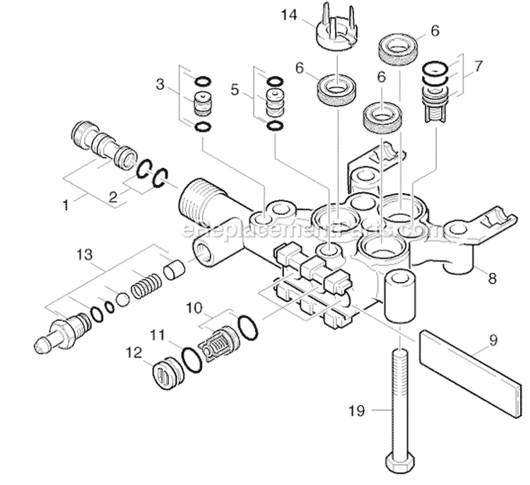 Page B Diagram and Parts List for G2500VH G 2500 VH 11944020 -Version 2 Karcher Pressure Washer