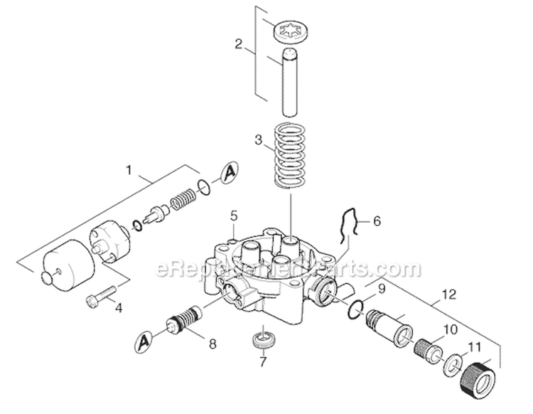 Page C Diagram and Parts List for G2500VH G 2500 VH 11944020 -Version 2 Karcher Pressure Washer