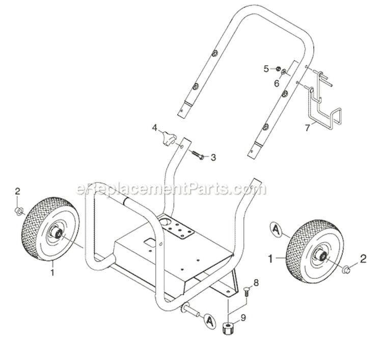 Page A Diagram and Parts List for G2600OR G 2600 OR 1.194-506.0 Karcher Pressure Washer