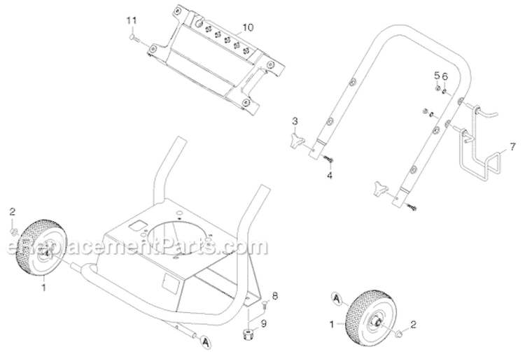 Page A Diagram and Parts List for G2600PH G 2600 PH 11944050 Karcher Pressure Washer