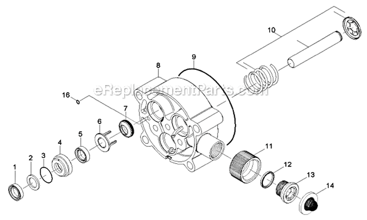Piston Diagram and Parts List for G2600VC G 2600 VC 11071090 Karcher Pressure Washer