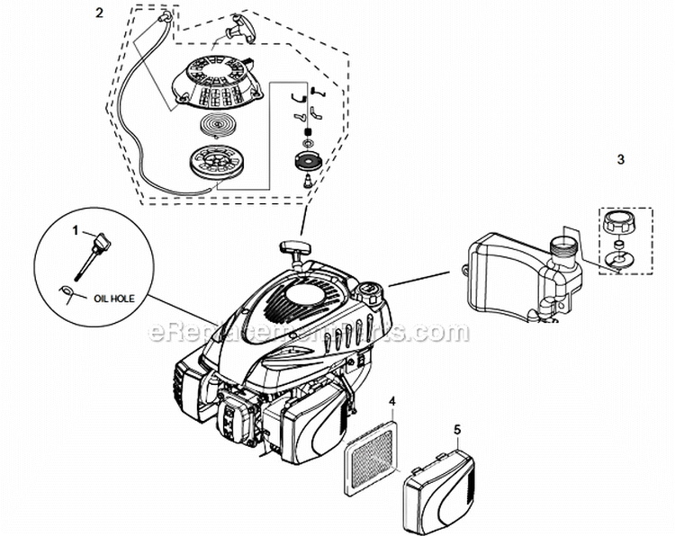 Motor Diagram and Parts List for G2600VC G 2600 VC 11071090 Karcher Pressure Washer