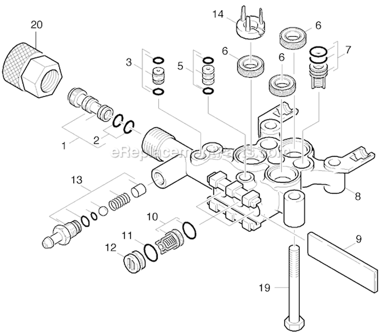 Page B Diagram and Parts List for G2600VH G 2600 VH 11944040 Karcher Pressure Washer
