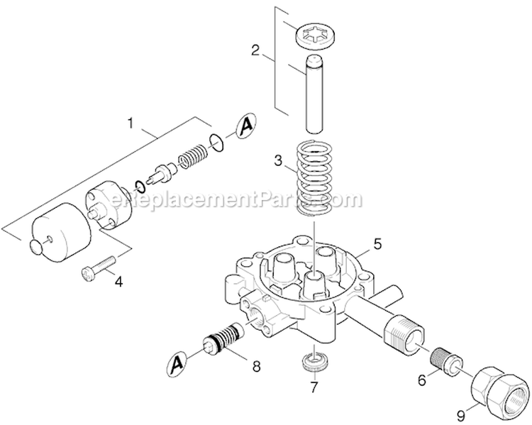 Page C Diagram and Parts List for G2600VH G 2600 VH 11944040 Karcher Pressure Washer