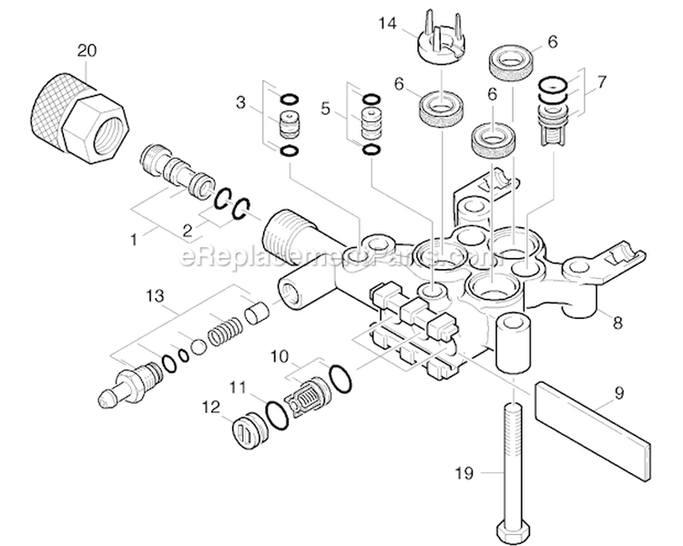 Page D Diagram and Parts List for G2600VH G 2600 VH 11944040 Karcher Pressure Washer