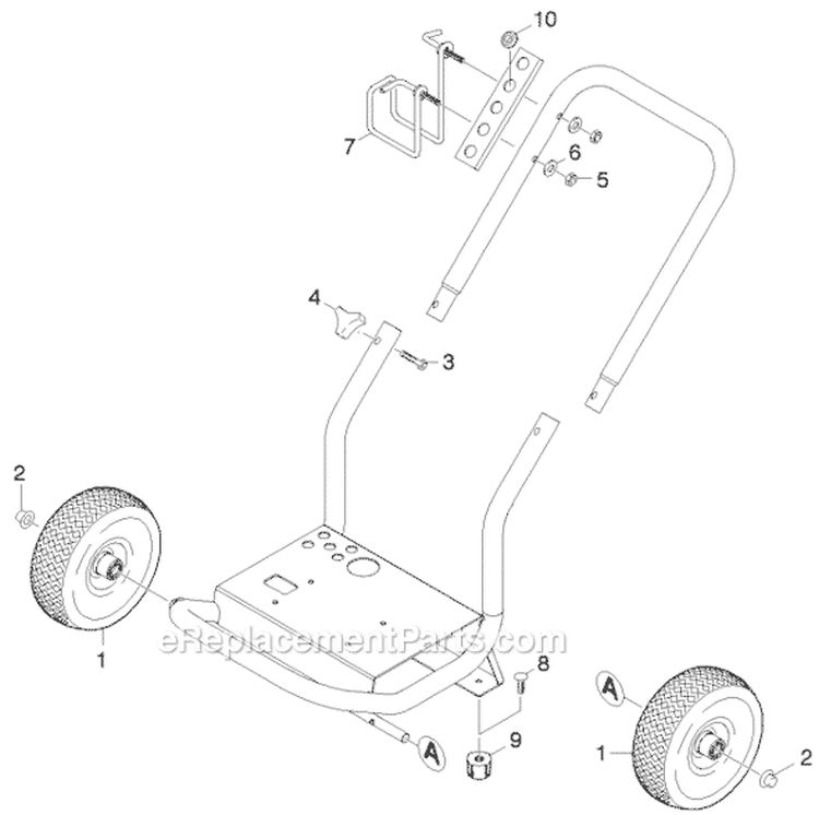 Page A Diagram and Parts List for G2650OH G 2650 OH 11945130 Karcher Pressure Washer