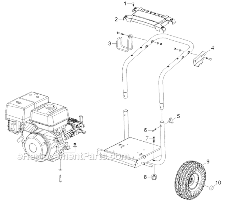 Page A Diagram and Parts List for G4000OH G 4000 OH 11948010 Karcher Pressure Washer