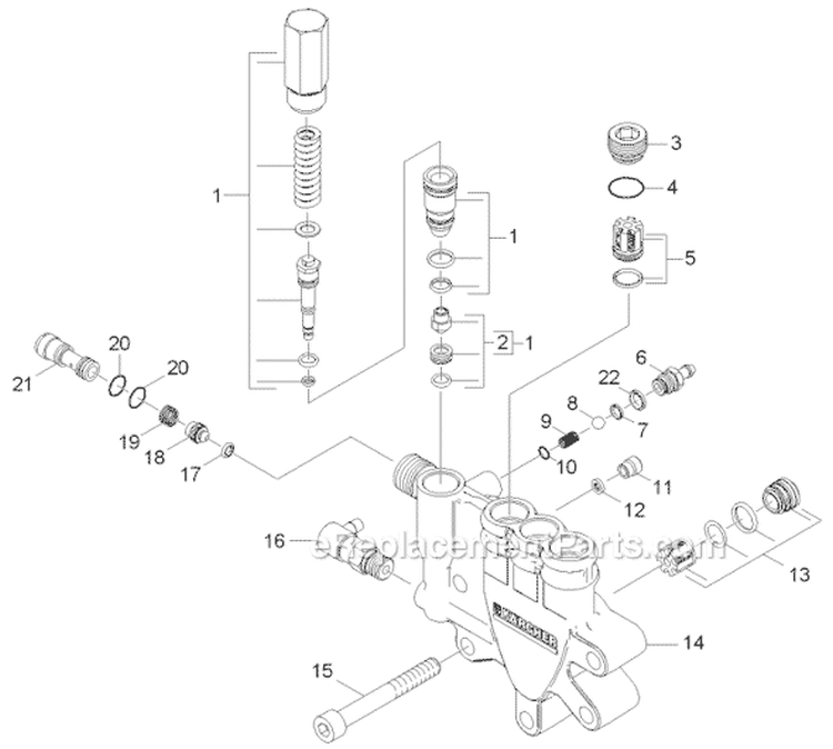 Page B Diagram and Parts List for G4000OH G 4000 OH 11948010 Karcher Pressure Washer