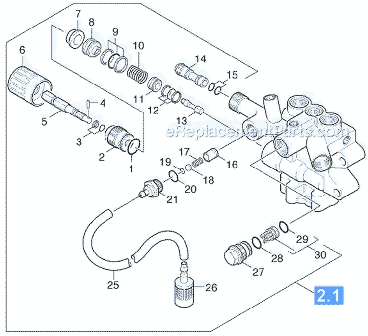 Page C Diagram and Parts List for G4000SH G 4000 SH 18104000 Karcher Pressure Washer