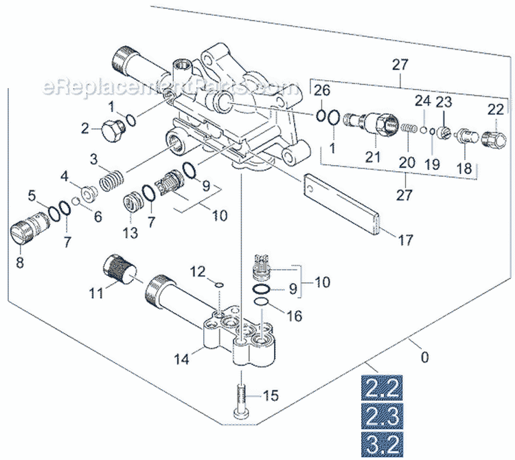 Page B Diagram and Parts List for HD2700DB HD 2700 DB 1.194-116.0 Karcher Pressure Washer