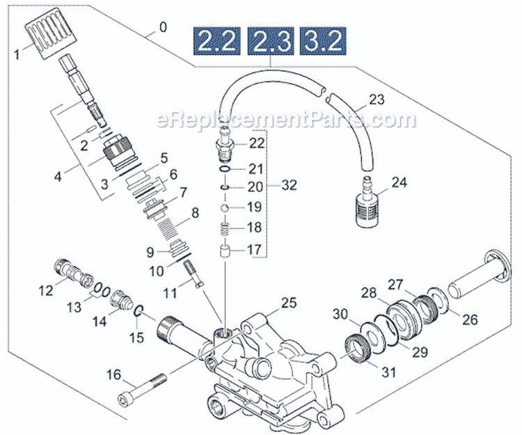 Page B Diagram and Parts List for HD3000DH HD 3000 DH 1.187-115.0 Karcher Pressure Washer