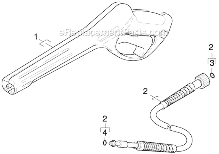 Page E Diagram and Parts List for K216 16015320 Karcher Pressure Washer
