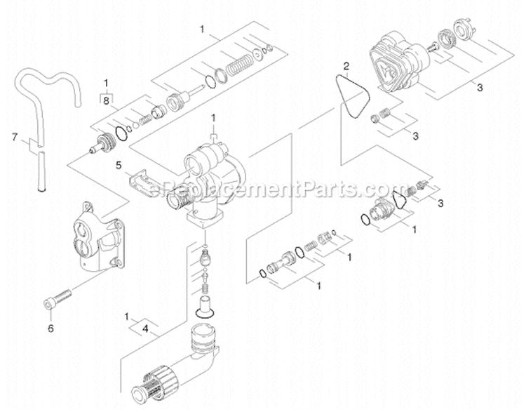 Page B Diagram and Parts List for K219 16015100 Karcher Pressure Washer