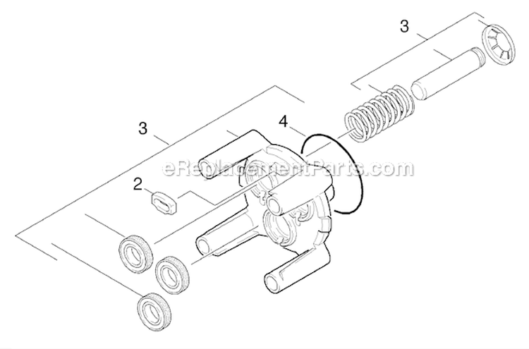 Thrust Guidance Diagram and Parts List for K2360 1.601-681.0 Karcher Pressure Washer