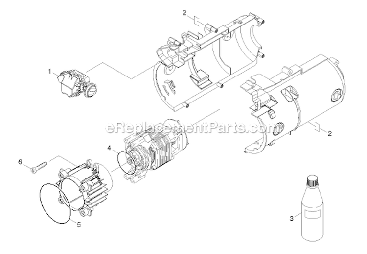Motor Diagram and Parts List for K2360 1.601-681.0 Karcher Pressure Washer