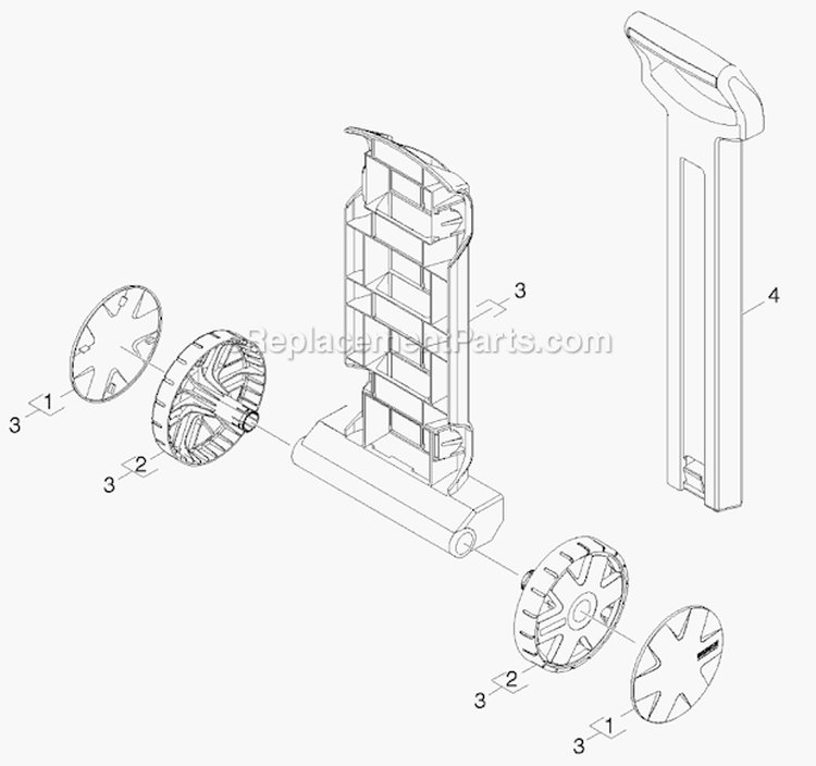 Page B Diagram and Parts List for K2900M  Karcher Pressure Washer