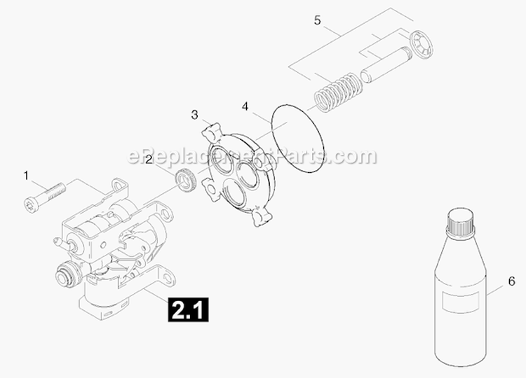 Page D Diagram and Parts List for K2900M  Karcher Pressure Washer