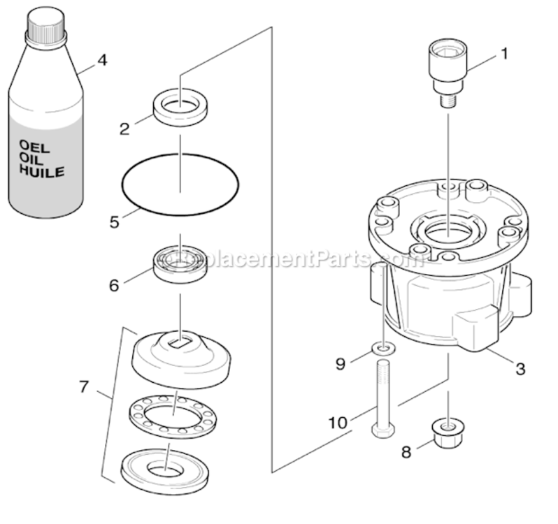 Actuation - Version 1 Diagram and Parts List for K4400G 1.133-208.0 Karcher Pressure Washer