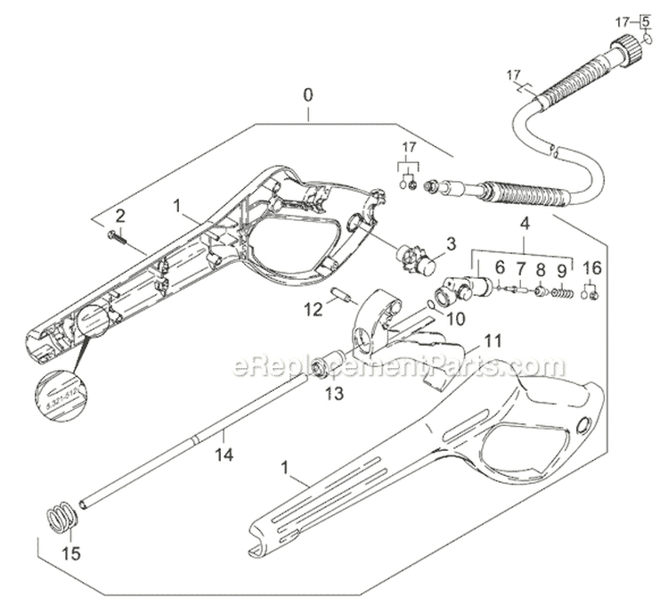 Page M Diagram and Parts List for K1800IB K 1800 IB 1.133-121.0 Karcher Pressure Washer