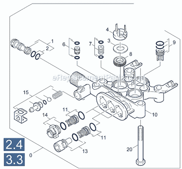 Page D Diagram and Parts List for K1800IB K 1800 IB 1.133-121.0 Karcher Pressure Washer