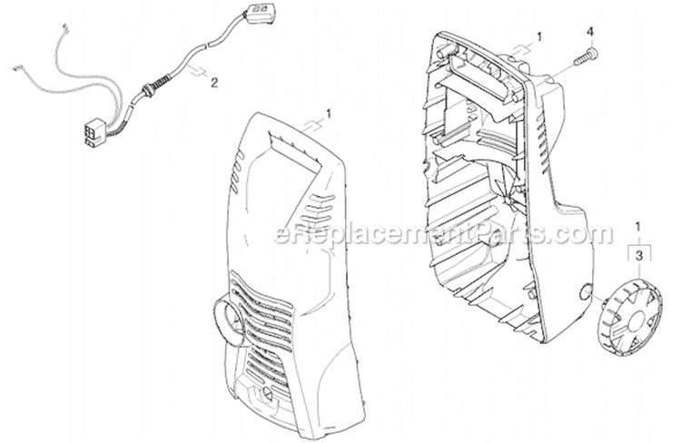 Page A Diagram and Parts List for K221TV K 2.21 TV 16011310 Karcher Pressure Washer