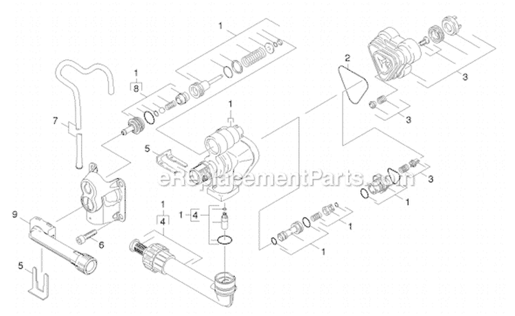 Page B Diagram and Parts List for K221TV K 2.21 TV 16011310 Karcher Pressure Washer