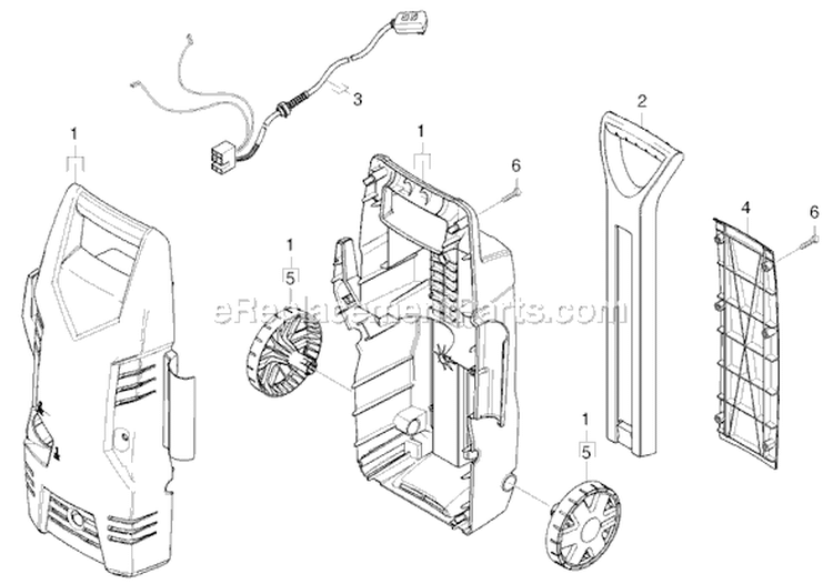 Page A Diagram and Parts List for K226M K 2.26M 16016030 Karcher Pressure Washer