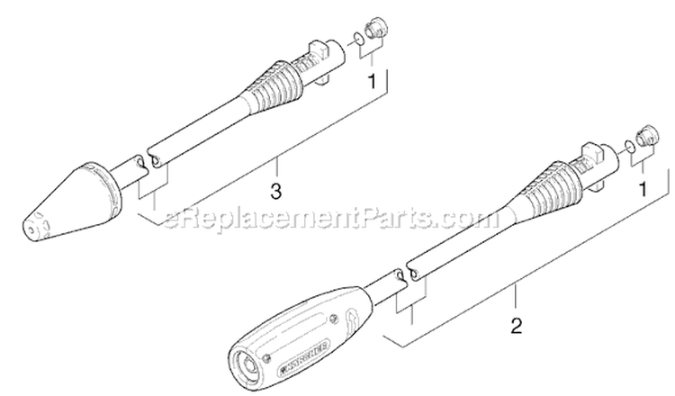 Page F Diagram and Parts List for K226M K 2.26M 16016030 Karcher Pressure Washer