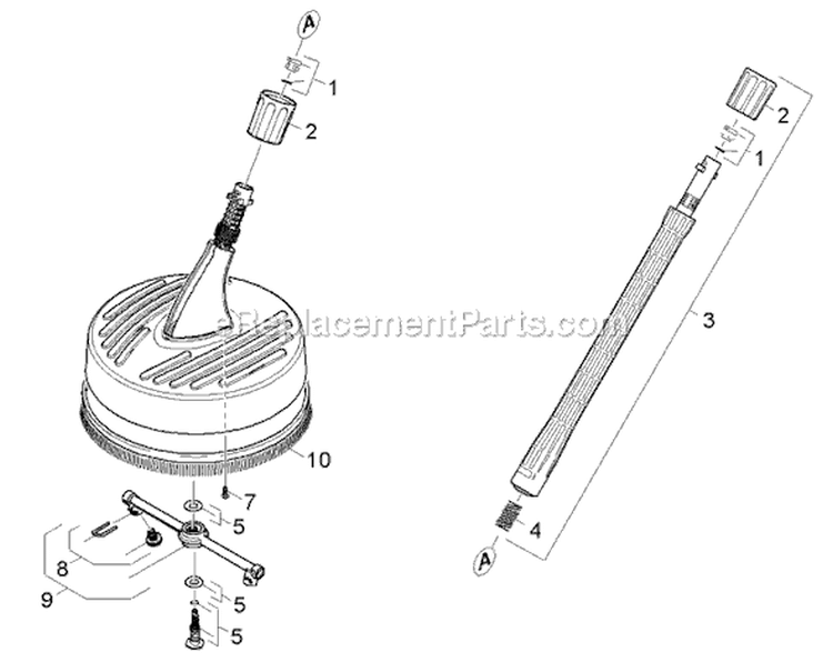 Page G Diagram and Parts List for K226M K 2.26M 16016030 Karcher Pressure Washer