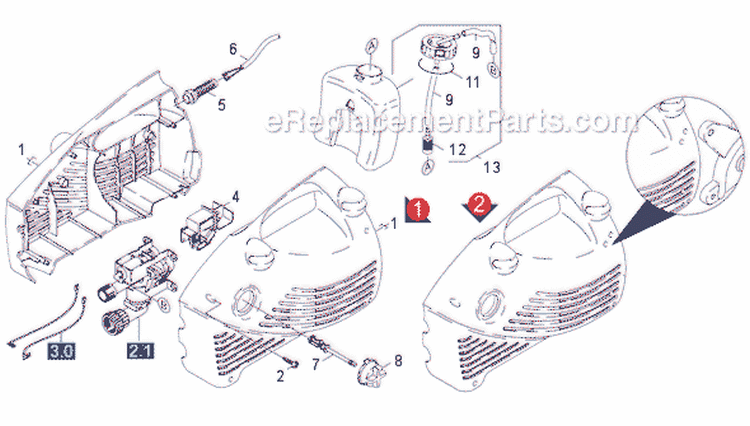 Page A Diagram and Parts List for K240D-PL-WB-TV K 2.40D-PL-WB-TV 1.223-593.0 Karcher Pressure Washer