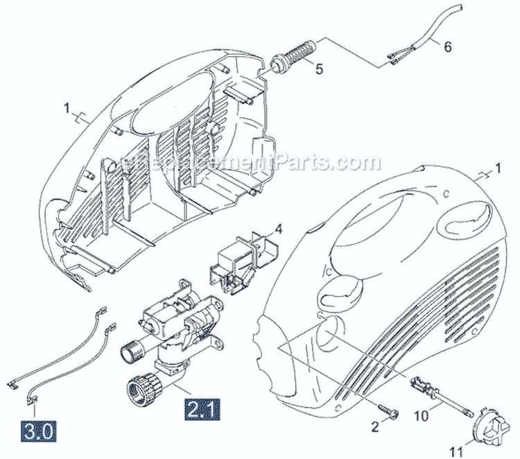 Page A Diagram and Parts List for K245PL-VPS K 2.45 PL-VPS 1.223-595.0 Karcher Pressure Washer