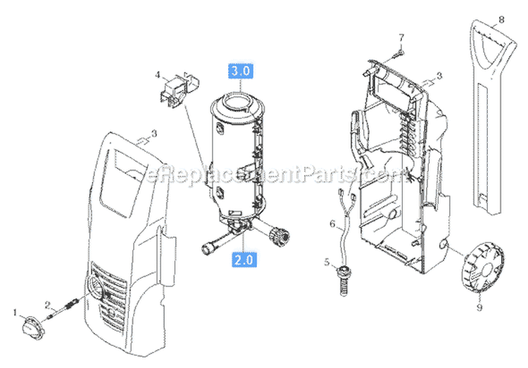Page A Diagram and Parts List for K254M-PLUS K 2.54M-PLUS 16724920 Karcher Pressure Washer