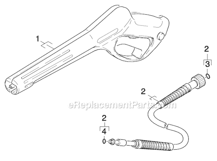 Page E Diagram and Parts List for K255 K 2.55 1.601-501.0 Karcher Pressure Washer