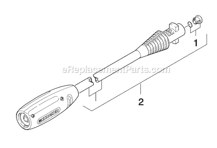 Page F Diagram and Parts List for K255 K 2.55 1.601-501.0 Karcher Pressure Washer